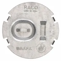 RACO Electrical Box Cover: Open, For Round Box Shape, Steel, 2 3/4 in Overall Dia (MPN 700F)