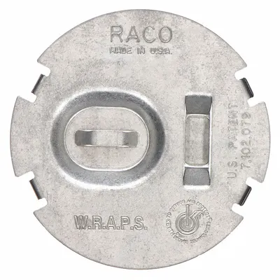 RACO Electrical Box Cover: Open, For Round Box Shape, Steel - Wiring Protector Plates