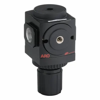 ARO Regulator: Aluminum, 1/2 in NPT, 240 scfm, 200 psi, 250 psi Max Op Pressure - ARO FRL Air Regulators