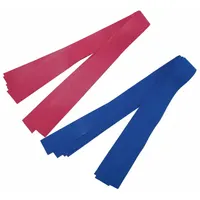 Rubber IV tourniquet, blue, 18 in overall length and 1 in overall width. Used to temporarily restrict blood flow during venipuncture or intravenous catheter insertion. Commonly applied in clinical, emergency, and industrial medical settings to help locate veins for blood draws or IV starts