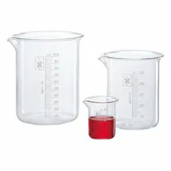 APPROVED VENDOR Low Form Plastic Beaker, Polypropylene, Translucent, 25 mL, Molded Graduations, Non-Sterile