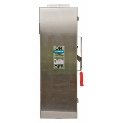 Siemens Safety Switch: Fusible, 30 A, Three Phase, 600V AC, 304 Stainless Steel - Fusible Safety Switches