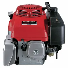 Vertical-shaft gas engine delivering 17.8 lb-ft gross torque. Features a 1 in diameter keyed shaft, recoil start, and includes a muffler. Suitable for powering pumps, generators, and other industrial equipment.