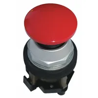EATON Mushroom Head Push Button: Non-Illuminated, Mushroom Head Profile, Metallic, 30 mm, 1NC (MPN HT8CBRB)