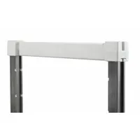 Post connector for CAMBRO Elements Xtra shelving systems. Enables secure vertical connections between shelving components. Measures 36 inches in height, 21 inches in depth, and 48 inches in length. Finished in Speckled Gray