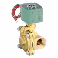 REDHAT Solenoid Valve: 2-Way, Normally Open, 1 in Pipe Size, 12V DC, Watertight, High Flow, NBR Seal (MPN 8210G014LF 12/DC)