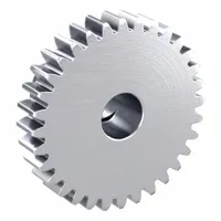 F-Loc Spur Gear: Module m 1, 32 Teeth, 8 mm Bore Dia, Stainless Steel, 20° Pressure Angle (MPN SUSF1-32)
