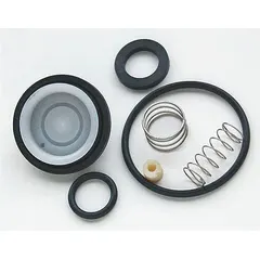 Valve repair kit for sensor faucet series. Includes two springs. Constructed of rubber. Overall length 3 1/2 inches. Used to replace worn components in commercial or institutional restroom sensor faucets.