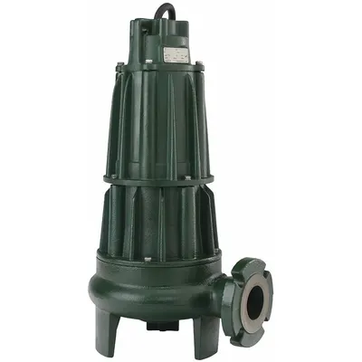 ZOELLER Sewage Ejector Pump: Cast Iron, Three Phase, 5 hp, 460V AC - Non-Clog Sewage Ejector Pumps
