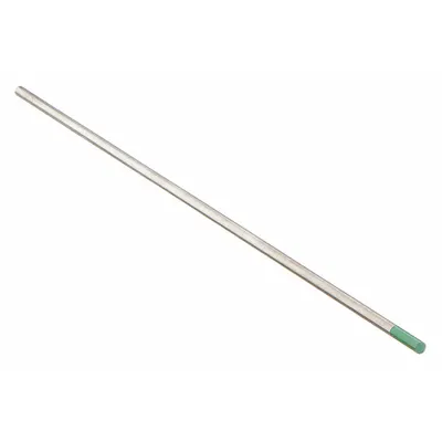 MILLER ELECTRIC Tungsten Electrode: Pure Tungsten, 1/16 in x 7 in, Green, EWP - Pure Tungsten Electrodes