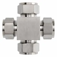 BRENNAN INDUSTRIES Single Ferrule Instrumentation Fittings: Compression, Stainless Steel (MPN NS2650-02-02-02-02-SS)