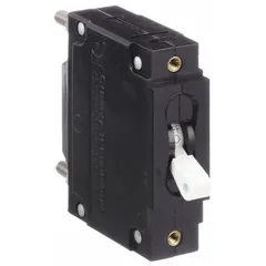Panel Mount Circuit Breaker: 40 A Amps, 240/277V AC, 125V DC, Threaded Insert, 2.48 in Dp (MPN CA1-BO-34-640-111-C). Key specifications — Terminal Connection: #10-32 Stud; AC Voltage Rating: 240/277V AC; DC Voltage Rating: 125V DC; Mounting Type: Threaded Insert.
