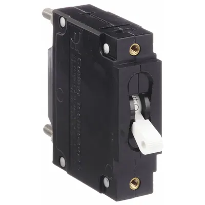 CARLING TECHNOLOGIES Panel Mount Circuit Breaker: 40 A Amps, 240/277V AC, 125V DC, Threaded Insert - Toggle Style, Front Panel-Mount Miniature Circuit Breakers