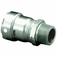 VIEGA MEGAPRESS Crimp Adapter Fitting: 3/4 in Pipe x 3/4 in Pipe Size, Press-fit x MNPT, FKM (MPN 91215)