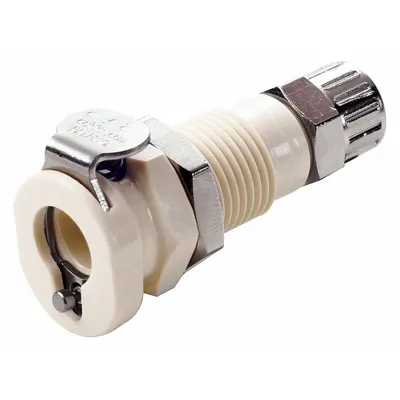 COLDER Quick Connection Coupling: Straight, 5/32 in ID x 1/4 in OD Size - Polypropylene Quick-Disconnect Tube Fittings