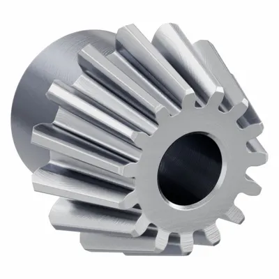 KHK GEARS Bevel Gear: Straight, Gear Ratio 3, Module m 2.5, 15 Teeth, Stainless Steel - Straight Teeth Metric Bevel Gears & Pinions