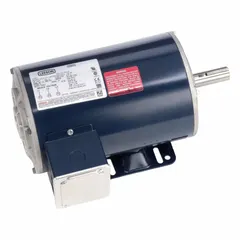 This LEESON rigid base 3-phase AC motor delivers 1 hp at 1760 RPM with a 575V AC supply. The open drip-proof (ODP) enclosure protects against falling liquids, making it suitable for industrial environments such as pumps, fans, conveyors, and machine tools. Frame size 143T with a full load current of 1.2 A at 60 Hz.
