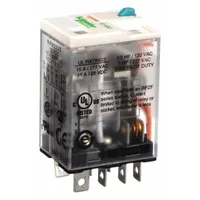 SCHNEIDER General Purpose Relay: Socket Mounted, 15 A Current Rating, 12V DC, DPDT, 8 Pins/Terminals (MPN RPM22JD)