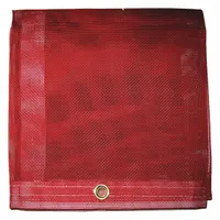 MAURITZON Tarp: 12 ft Lg, 7.75 ft Wd, Std Duty, 5 mil, Vinyl, Red, 10 oz/sq yd, PVC Coated (MPN MBT-12-00-0812)