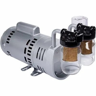 GAST Vacuum Pump: 0.75 hp, 1 Phase - Rotary Vane Compressor/Vacuum Pumps with Motors