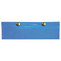 QUANTUM STORAGE SYSTEMS Label Holder: 8 in x 2 in, Clear, 6 Label Holders, Pocket (MPN LBL2X8CO)