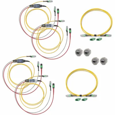 FLUKE NETWORKS Adapter with Cords: Adapter with Cords, CFM-EXPAND-S-MMC16 - Trace Kits for Fiber Optic Testing