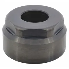 This clamp nut is a replacement part for securing components in pneumatic tools and industrial equipment. It is designed for use with the Dayton 5YAP4 model and is commonly applied in maintenance and repair of machining, material handling, and power transmission systems.