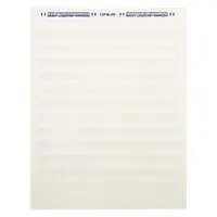 Wraparound Label: 3/4 in x 1 in, Polyester, White (Matte), For 20 AWG to 10 AWG Wire Gauge (MPN LAT-16-361-1)