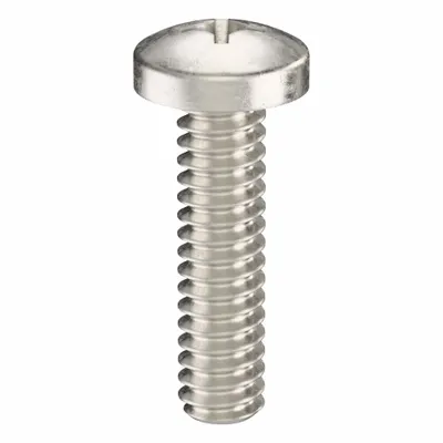 USA INDUSTRIALS Machine Screw: #10-24 Thread Size, 3/4 in Lg, 316, Stainless Steel, Plain - Pan Head Machine Screws
