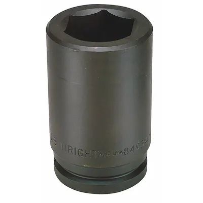 WRIGHT Impact Socket: 1 1/2 in Drive Size, SAE, 4 5/8 in Socket Size, 6-Point - 1-1/2" Drive Impact Sockets