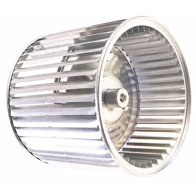 YORK Blower Wheel: 9 in Dia, 8 in W, Steel Wheel, 1 Inlets, 1/2 in Bore, Tacked - Dual-Inlet Forward-Curved Blower Wheels