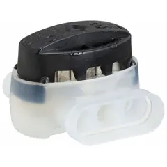 3-port pigtail butt splice wire connector with insulation displacement technology for tool-free, reliable connections without stripping. Rated 600 V, accepts 22 AWG to 16 AWG run sizes. Suitable for joining multiple wires in control panels, lighting, and power distribution applications.