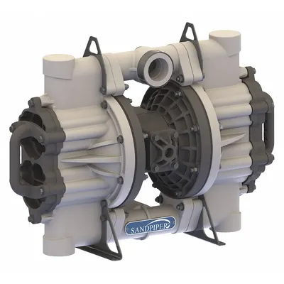 SANDPIPER Double Diaphragm Pump: Polypropylene Body, 2 in, NPT Connection, 150 gpm - Polypropylene Housing AODD Pumps