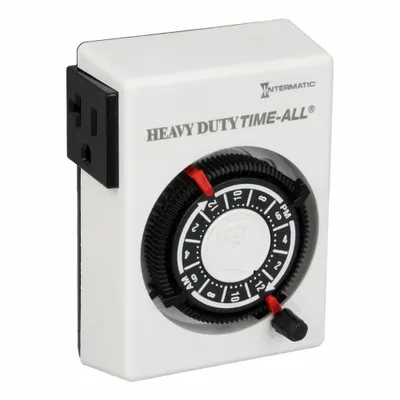 INTERMATIC Plug-In Timer: Mechanical, Indoor, Not Astronomic, 24 hr Setting, 5-20R - Indoor-Rated Electromechanical Plug-In Timer Switches