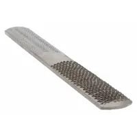 This 4-in-1 wood rasp features a square shape with a safe edge cut, allowing precise work on flat surfaces and inside corners without damaging adjacent material. With an 8-inch file length, 7/8-inch file width, and 7/32-inch thickness, it is suited for shaping, smoothing, and deburring wood in woodworking and carpentry tasks