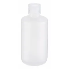 Polypropylene Narrow Mouth Round Lab Bottle, 250 mL, Natural, with Unlined Closure