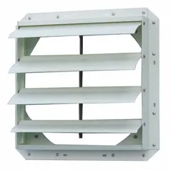 This manual damper is used to regulate airflow in HVAC and ventilation ductwork. It is a replacement part for industrial ventilation systems, allowing manual adjustment of air volume for process exhaust or comfort ventilation.