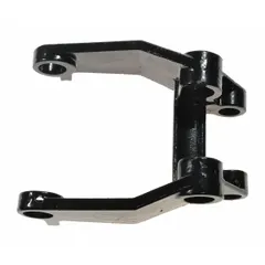 Wheel bracket for DAYTON material handling equipment. Fits Dayton brand and is compatible with model 2ZE57. Used to support wheel assemblies in industrial carts, dollies, and similar load-moving applications.