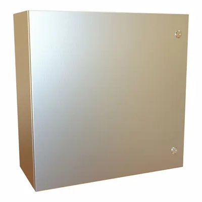 HAMMOND Electrical Enclosure: 304 Stainless Steel, 24 in x 24 in x 10 in, NEMA 12/13/3R/4/4X - Stainless Steel Enclosures