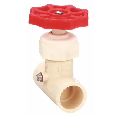 OEM APPROVED VENDOR CPVC Stop & Waste Valve, Slip x Slip, 3/4 in, 100 psi - CPVC Stop & Waste Valves