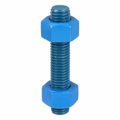 USA FASTENER Fully Threaded Stud: 5/8"-11 Thread Size, Steel, Grade B7, PTFE Coated - PTFE-Coated Fully-Threaded Rods & Studs