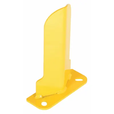VESTIL Pallet Rack Guard: Steel, V Shape, 3 in Overall Lg, 0.2 in Overall Thick - Door Track Guards