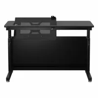 VERSADESK Standing Desk: Black, Wood, 48 in Overall Wd, 24 in Overall Dp, 36 in Max Desktop Ht (MPN RST4824-BB)