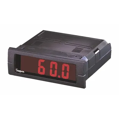 SIMPSON ELECTRIC Digital Panel Meter: -1,999 Display Span - Min, 9,999 Display Span - Max - DC Voltage Digital Panel Meters