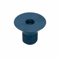 Socket Flat Head Screw: M5x0.80 Thread Size, 8 mm Lg, Flat, Blue Phosphate, Alloy Steel, 25 PK (MPN UST194854)