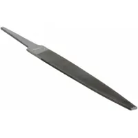 Machinists File: Double-Cut, Single Edge Cut, Bastard Cut, 4 in Lg without Tang, 7/16 in Wd, Natural (MPN 16507NN)