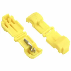 The 3M 953K-BULK is a 1-port T Tap wire connector for tapping into a 12 AWG run without stripping insulation. It is rated for 600 V and is not moisture resistant. Typical applications include industrial control panels, junction boxes, and electrical distribution systems.