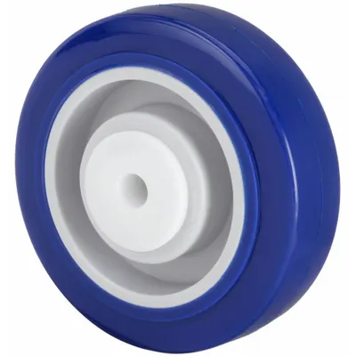 OEM Caster Wheel: 3 1/2 in Wheel Dia - Polyurethane Tread on Plastic Core Wheels