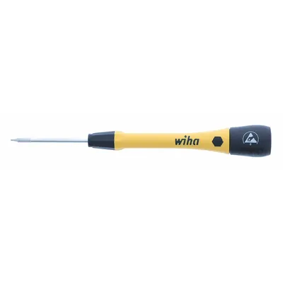 WIHA ESD-Safe Precision Torx Screwdriver: ESD Safe PicoFinish, Std Lg, Torx Tip - ESD-Safe Precision Torx Screwdrivers