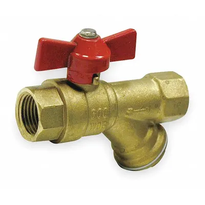 OEM Ball Valve w/ Combination Strainer: 1/2 in - Brass Strainer/Ball Valves